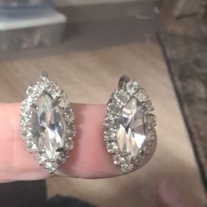 Vintage Marquis Clear Rhinestone Ears